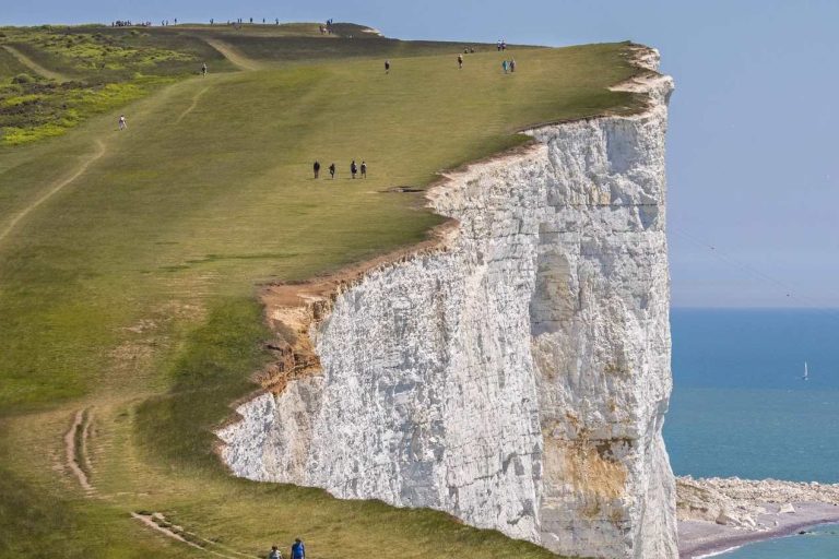 Beachy head white chalk cliffs