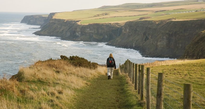 walker walking the Coast path