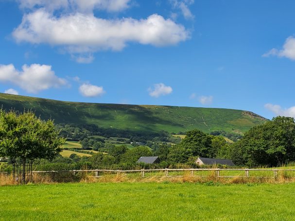 Looking over the hill from Longtown