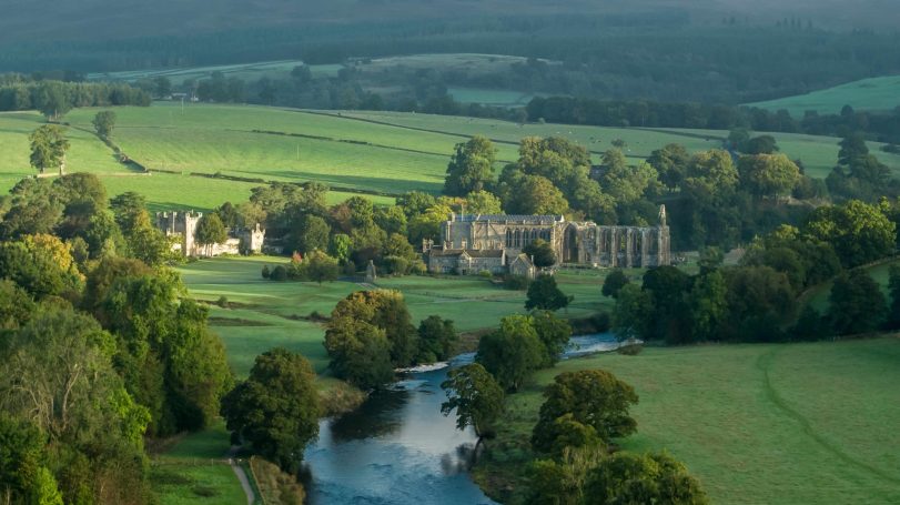 view over Bolton Abbey