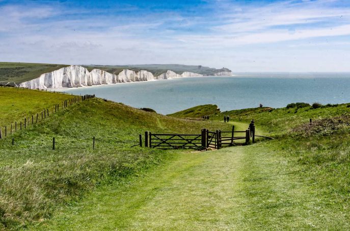 Path leading to the Chalk cliffs of the Seven Sisters