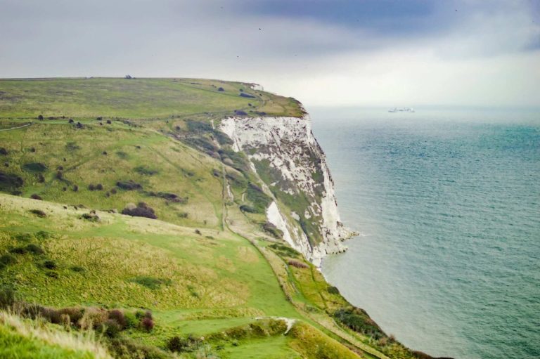 The chalk white cliffs of the seven sisters