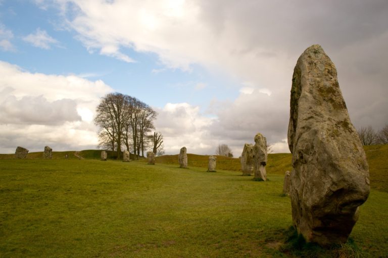 Partial view of Avebury Standing Stones