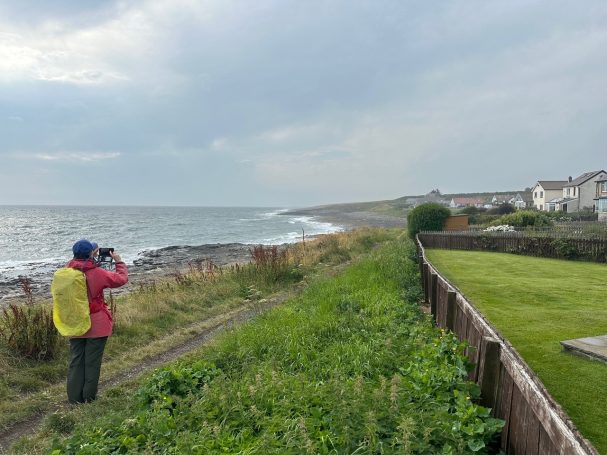 Coast walk past houses