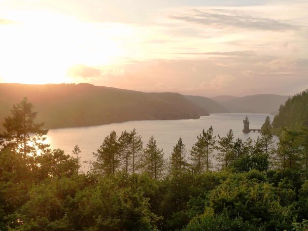 View from Lake Vyrnwy hotel, over the lake