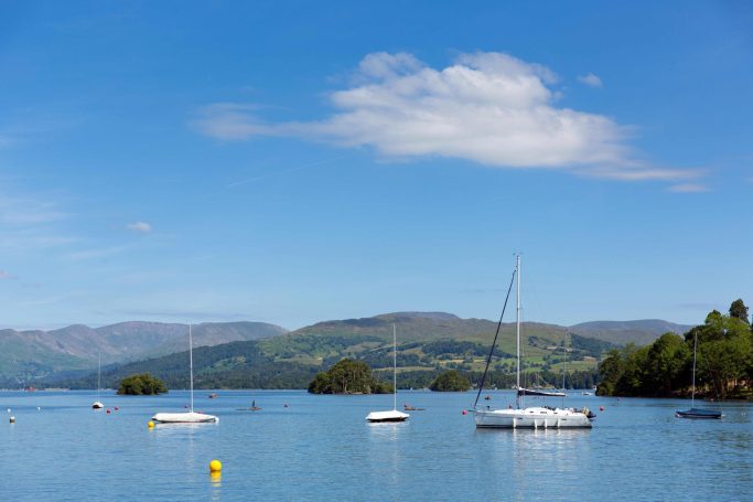 looking out over Lake Windermere