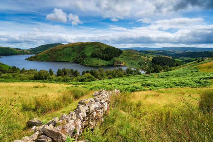 Llyn Clywedog Reservoir near Llanidloes