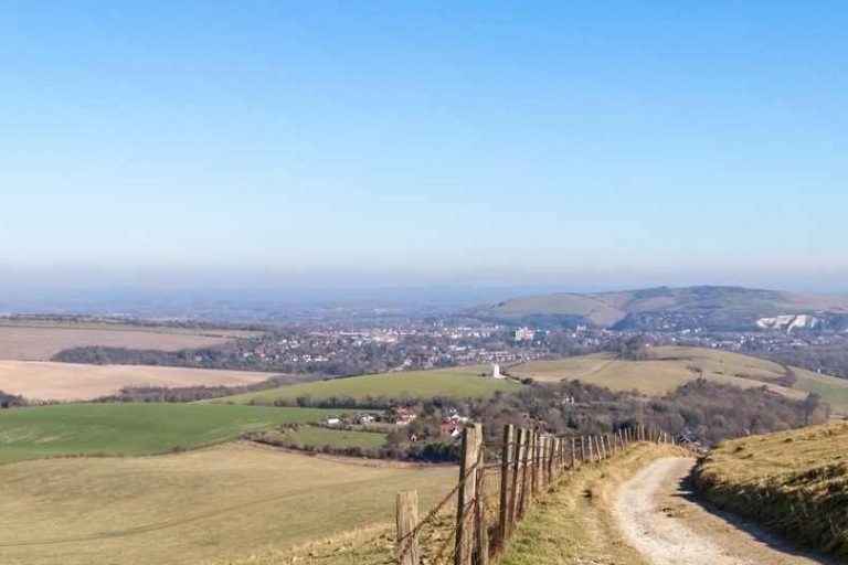 Trackway leading down into Kington